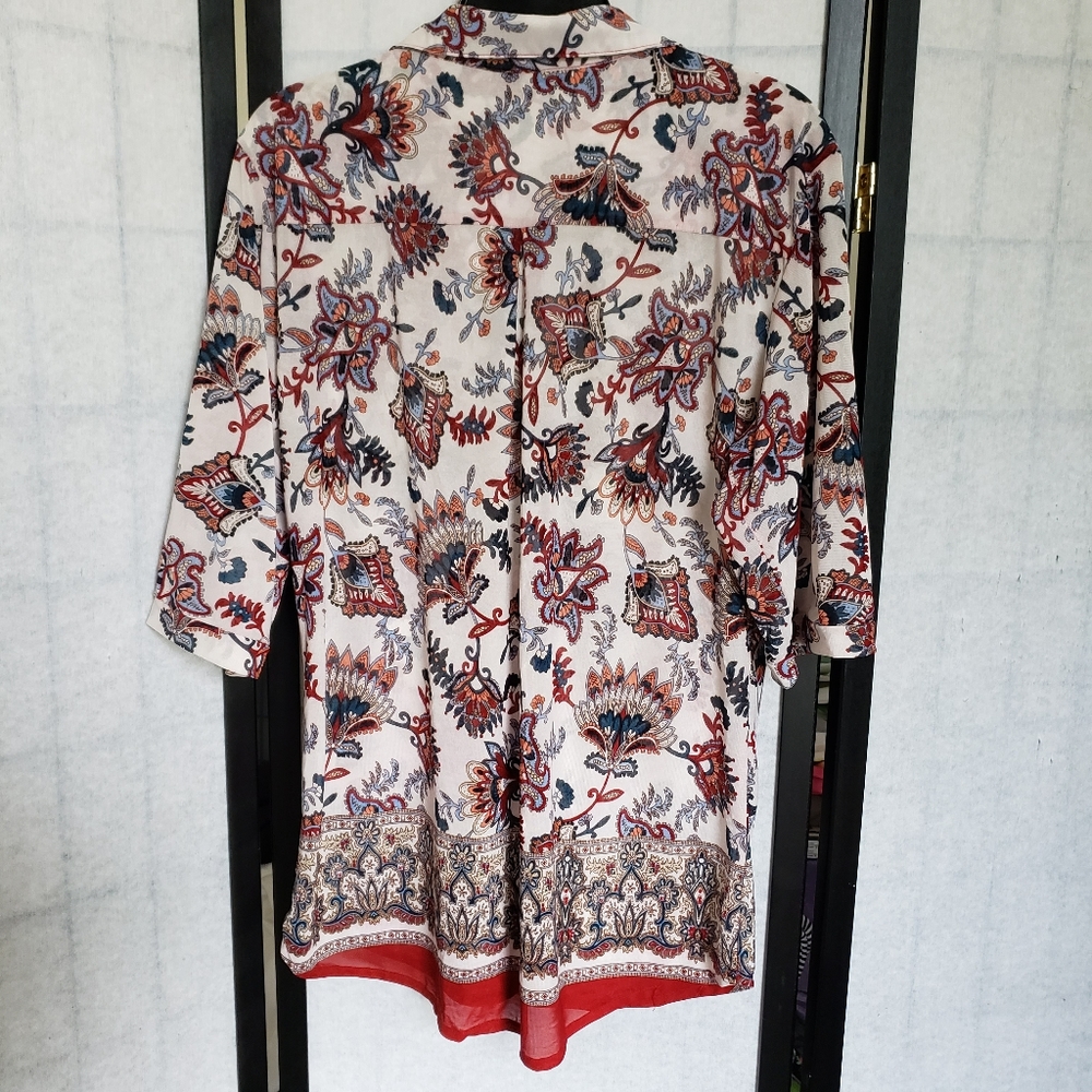 Amang NY Stretchy Multicolored Print Shirt - Picture 4 of 5